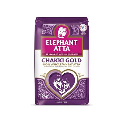 ELEPHANT CHAKKI ATTA GOLD FARINE TYPE 80 1.5kg