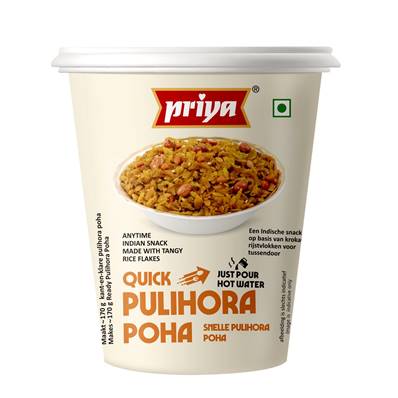 PRIYA QUICK PULIHORA POHA INSTANTANÉ EN CUP 80g