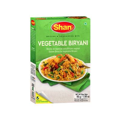 SHAN VEGETABLE BIRYANI 45g Mélange d'épices
