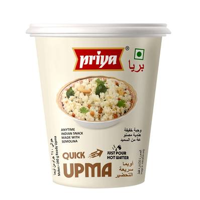 PRIYA QUICK UPMA INSTANTANÉ EN CUP 80g