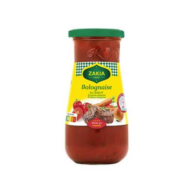 ZAKIA SAUCE BOLOGNAISE HALAL 400g