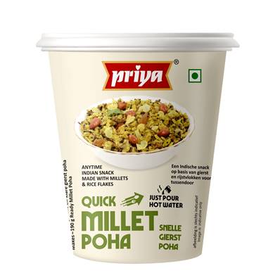 PRIYA MILLET POHA INSTANTANÉ EN CUP 80g